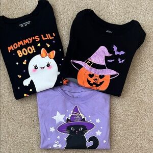 The Children's Place Halloween Tee Set - Black, Purple, and Orange